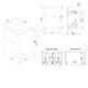 M85AFSX06021WG X-Joy, База под раковину, напольная, 60 см, 2 ящика, белый глянец