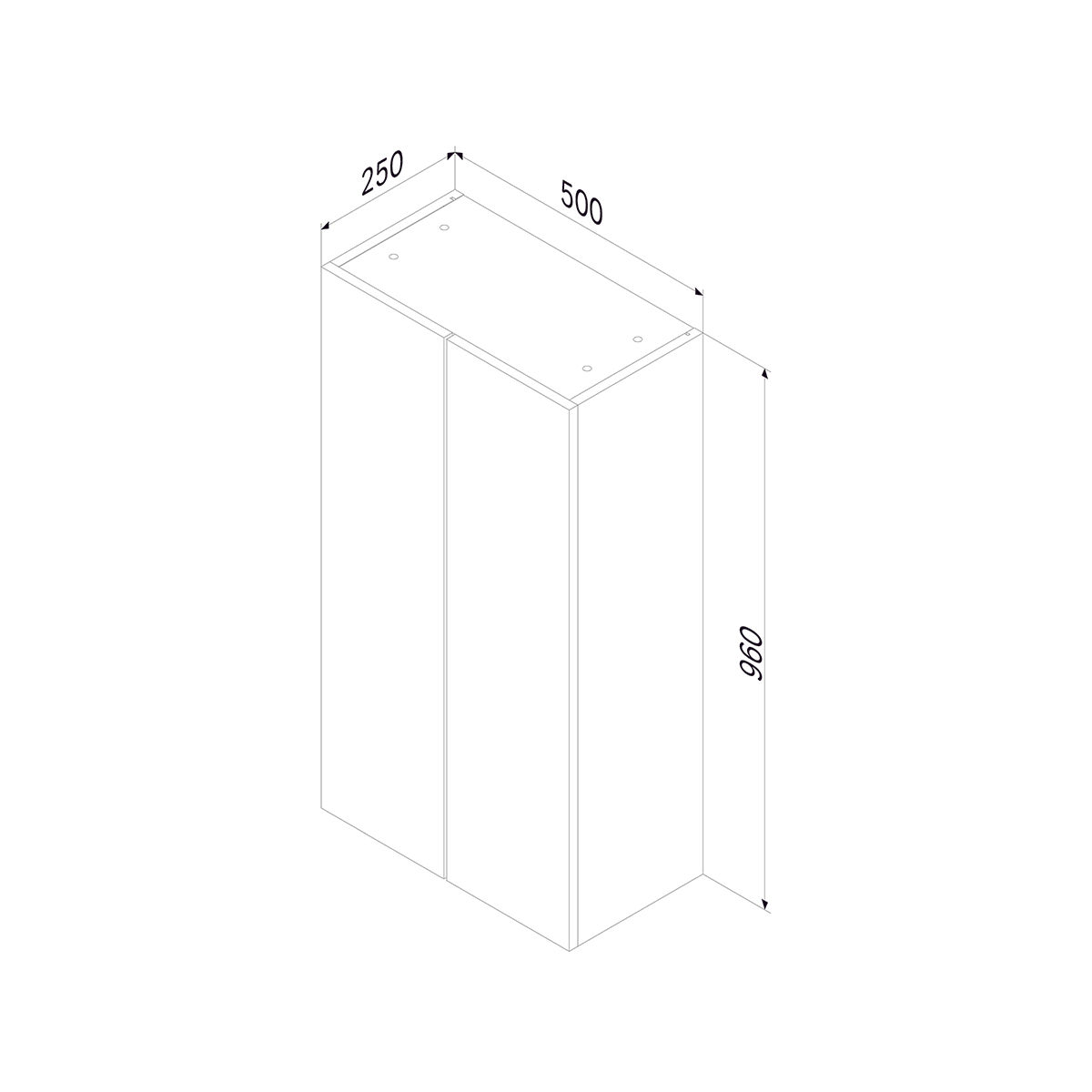 M85CHX0502WG X-Joy, Шкаф навесной с дверками, 50 см, белый глянец
