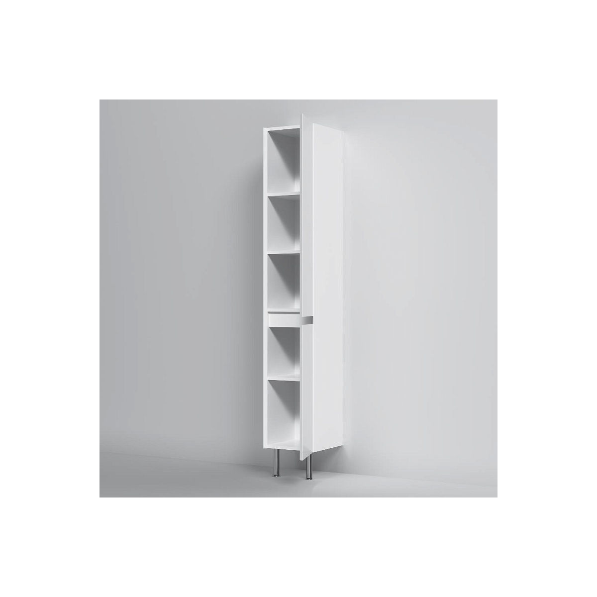M9XCSR0302WG Above, шкаф-колонна, напольная, правая, 30 см, белый глянец