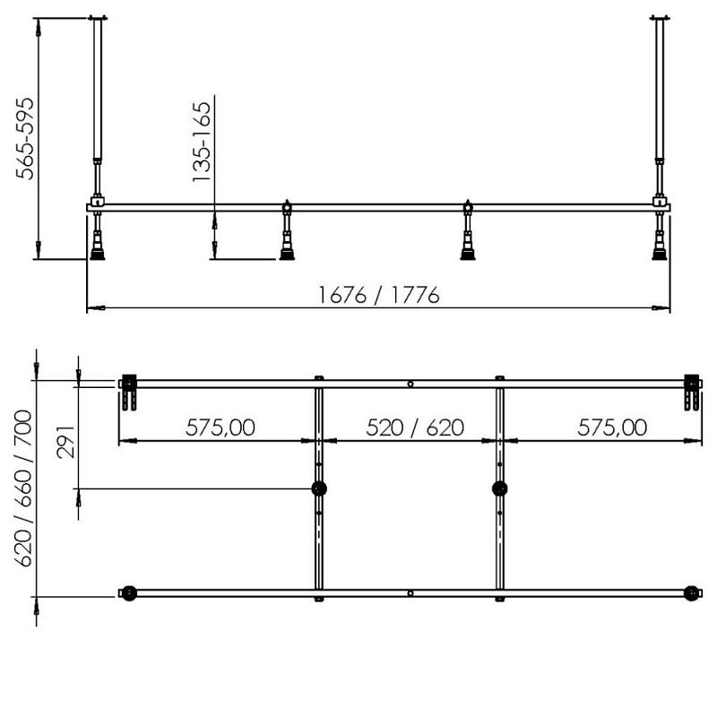 Акриловая ванна AM.PM Libre 170x75 W60A-170-075W-A