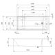W60A-180-080W-A Ванна акриловая Libre 180x80