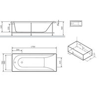 Экран для ванны фронтальный AM.PM Spirit 170х70 W72A-170-070W-P2 — 3