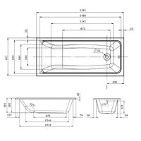 Каркас для ванны AM.PM Gem в комплекте с монтажным набором 160х70 W90A-160-070W-R — 2