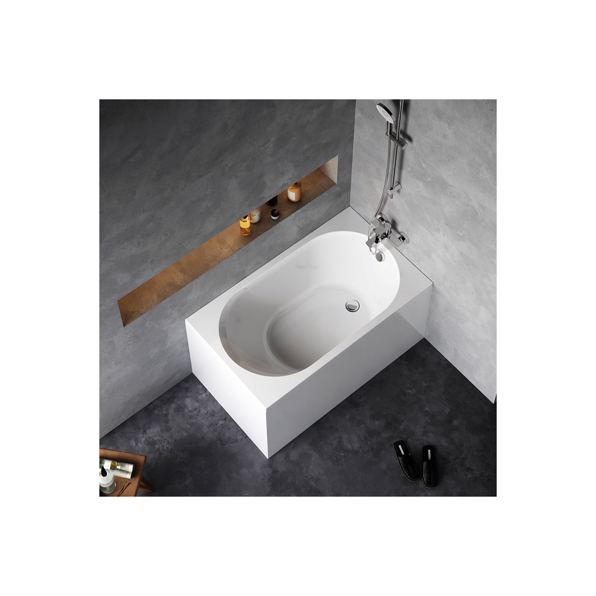 W94A-120-070W-A X-joy Ванна акриловая 120х70 см