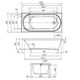 W94A-150-070W-A X-Joy Ванна акриловая 150х70
