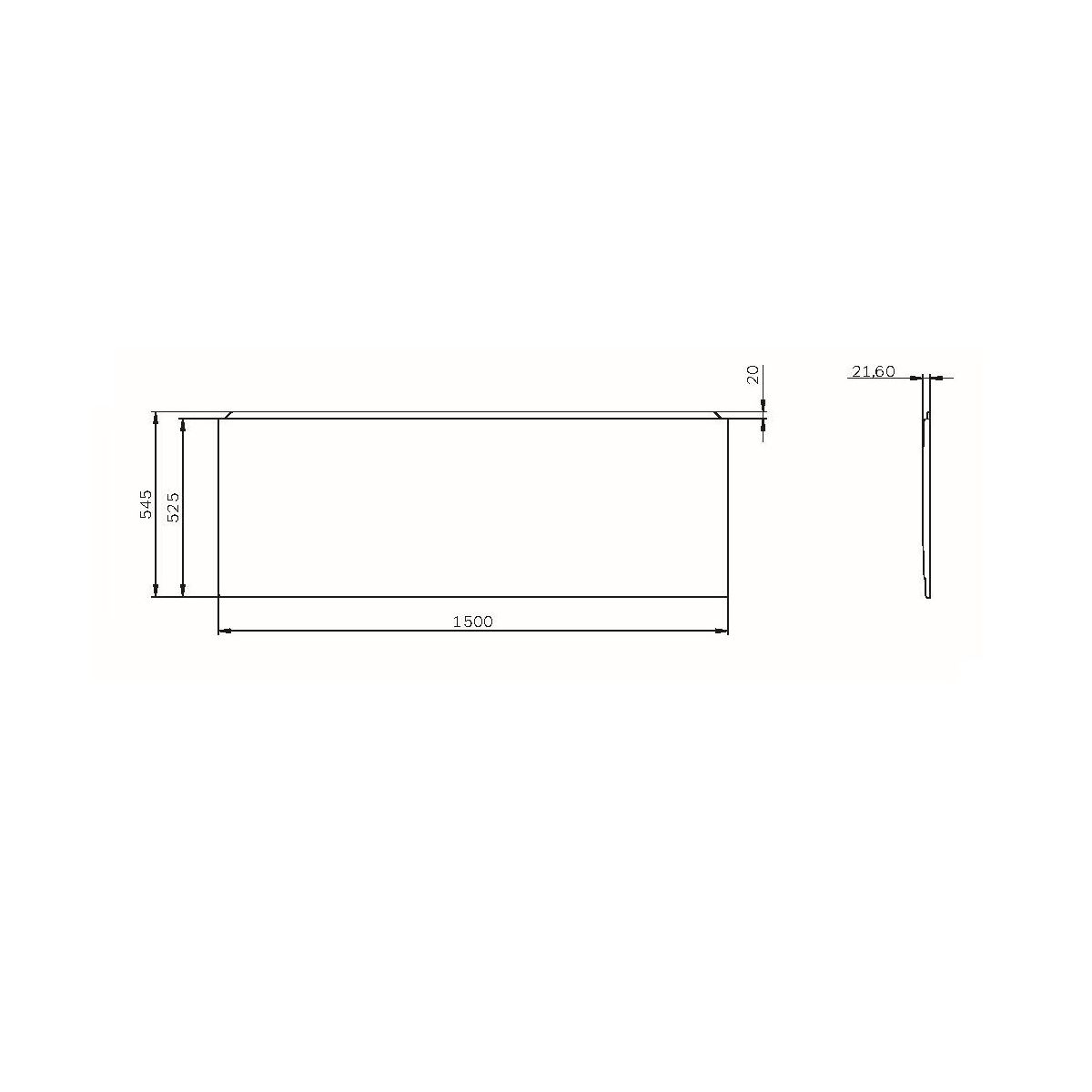 W94A-150-070W-P X-Joy панель фронтальная для ванны 150х70