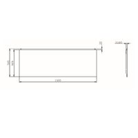Экран для ванны фронтальный AM.PM X-Joy 150×70 / W94A-150-070W-P — 5