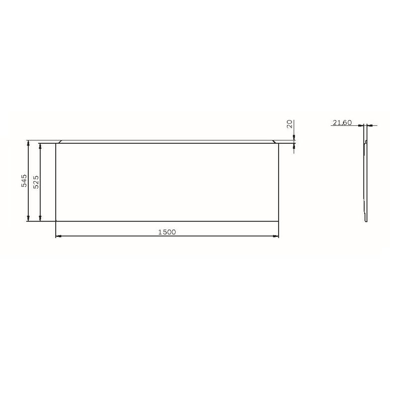 Экран для ванны фронтальный AM.PM X-Joy 150×70 / W94A-150-070W-P