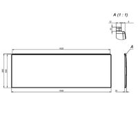 Экран для ванны фронтальный AM.PM X-joy 165 W94A-165-070W-P — 2