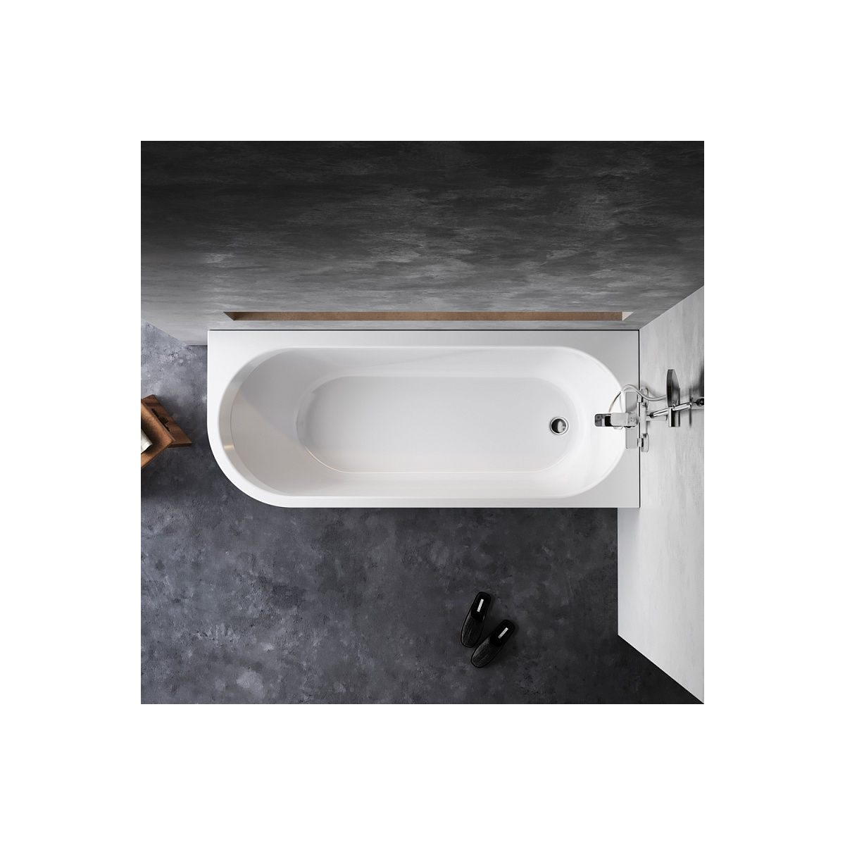 W94A-170R70W-A X-joy Ванна акриловая угловая правосторонняя 170x70 см