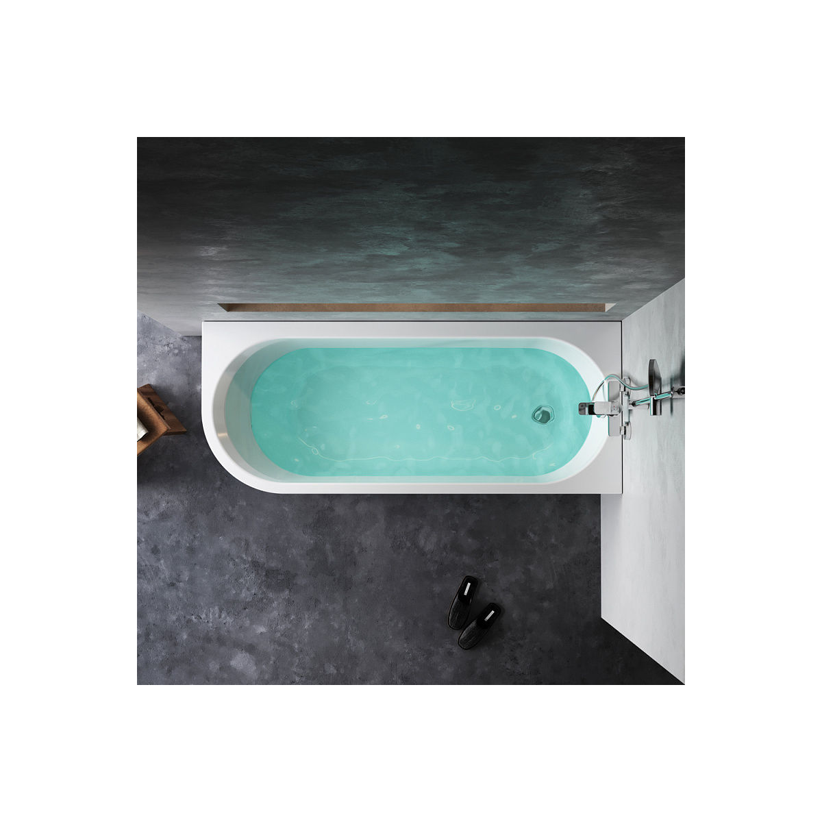 W94A-170R70W-A X-joy Ванна акриловая угловая правосторонняя 170x70 см