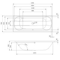 Акриловая ванна AM.PM Above 170x75 W9XA-170-075W-A — 8
