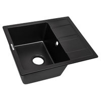 Кухонная мойка из искусственного камня ZorG Apollo 58 черный оникс — 1