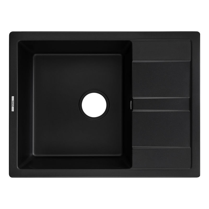 Кухонная мойка из искусственного камня ZorG Apollo 65 черный оникс