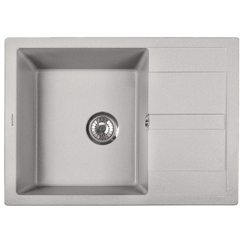 Кухонная мойка из искусственного камня ZorG Apollo 65 серый жемчуг