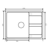 Кухонная мойка из искусственного камня ZorG Apollo 65 белый камень — 2