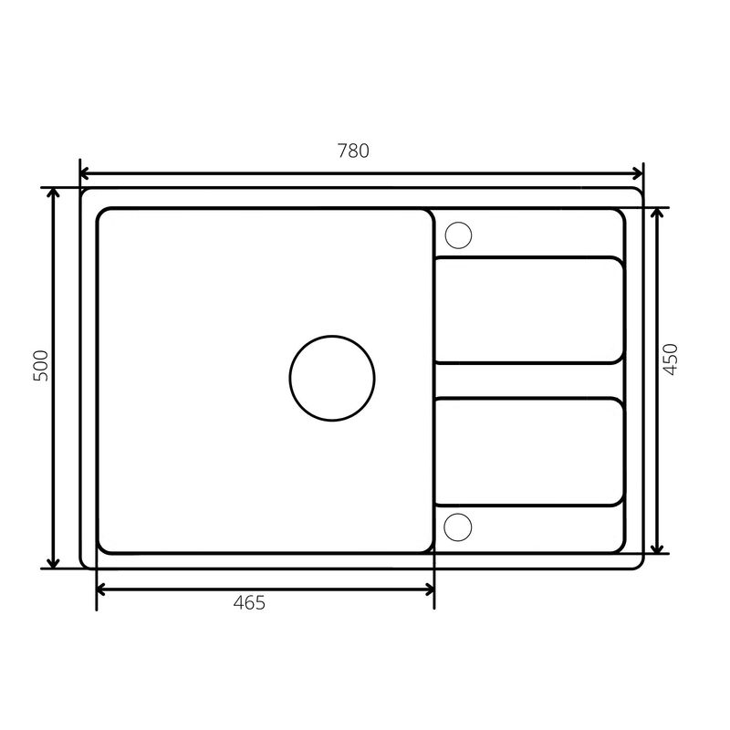 Кухонная мойка из искусственного камня ZorG Apollo 78 слоновая кость