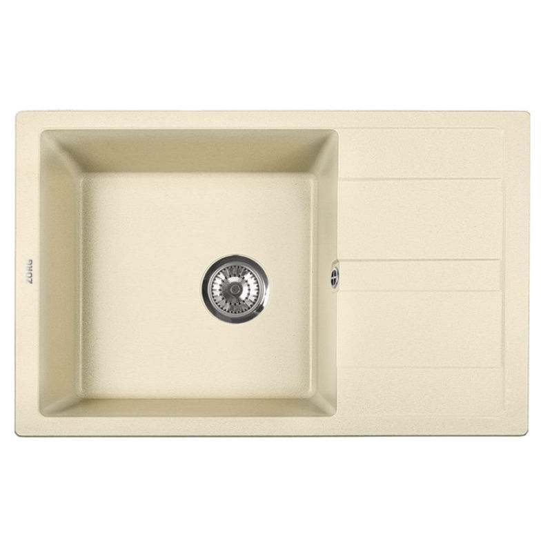 Кухонная мойка из искусственного камня ZorG Apollo 78 слоновая кость