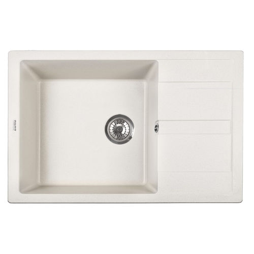 Кухонная мойка из искусственного камня ZorG Apollo 78 белый камень