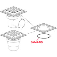 Душевой трап AlcaDrain (AlcaPlast) APV12 150×150/110 мм боковой сток решетка из нержавеющей стали воротник изоляции 2–го уровня гидрозатвор мокрый — 3