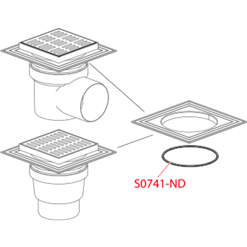 Душевой трап AlcaDrain (AlcaPlast) APV12 150×150/110 мм боковой сток решетка из нержавеющей стали воротник изоляции 2–го уровня гидрозатвор мокрый
