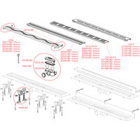 Душевой лоток AlcaDrain (AlcaPlast) APZ18-550M перфорированная решетка — 3