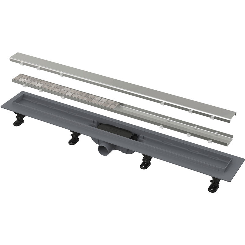 Душевой лоток AlcaDrain (AlcaPlast) APZ19-750 двусторонняя решетка