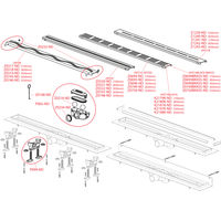Душевой лоток AlcaDrain (AlcaPlast) APZ9-650M перфорированная решетка — 3