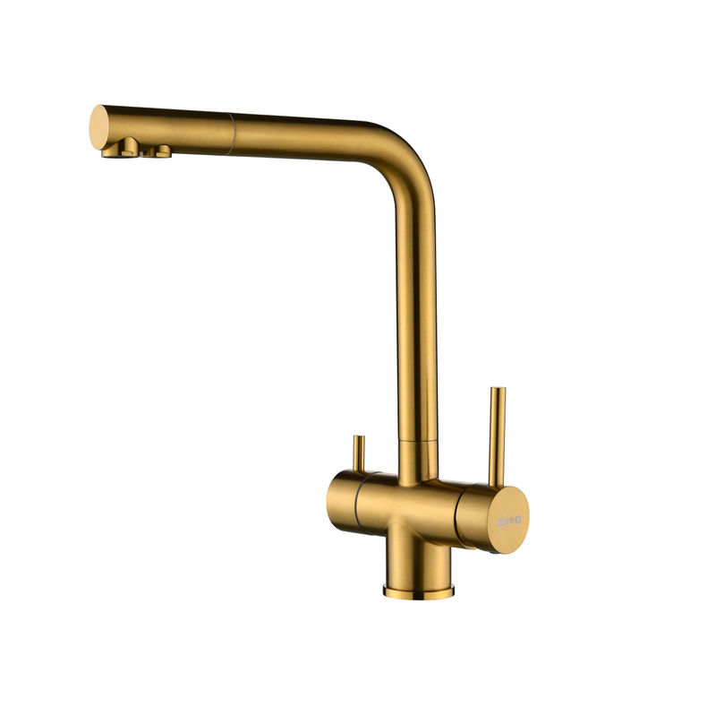 Смеситель для кухни ZorG ARGOS PREMIUM PVD Gold