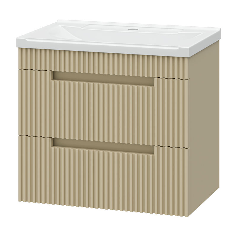 Тумба под раковину Brevita Ariana 60 подвесная с 2 ящ. / ARI-01060-03062Я капучино