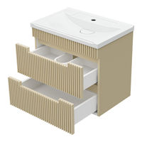 Тумба под раковину Brevita Ariana 60 подвесная с 2 ящ. / ARI-01060-03062Я капучино — 4