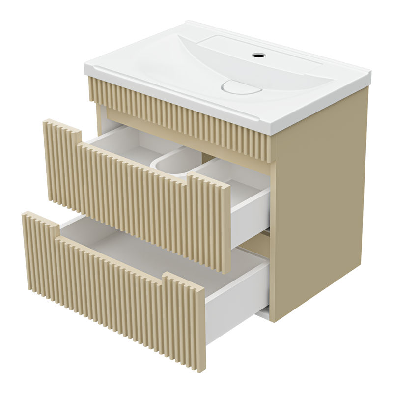 Тумба под раковину Brevita Ariana 60 подвесная с 2 ящ. / ARI-01060-03062Я капучино