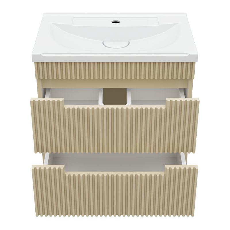 Тумба под раковину Brevita Ariana 60 подвесная с 2 ящ. / ARI-01060-03062Я капучино