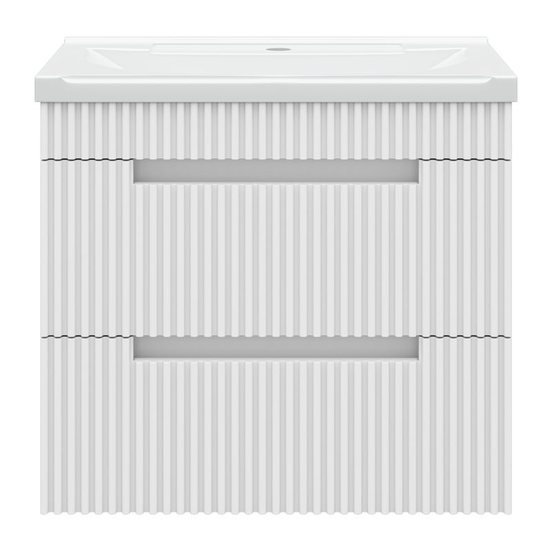 Тумба под раковину Brevita Ariana 60 подвесная с 2 ящ. / ARI-01060-0742Я белая эмаль