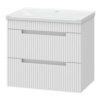 Тумба под раковину Brevita Ariana 60 подвесная с 2 ящ. / ARI-01060-0742Я белая эмаль — 1