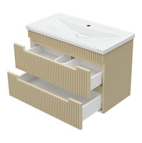 Тумба под раковину Brevita Ariana 80 подвесная с 2 ящ. / ARI-01080-03062Я капучино — 3