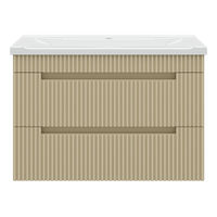 Тумба под раковину Brevita Ariana 80 подвесная с 2 ящ. / ARI-01080-03062Я капучино — 2