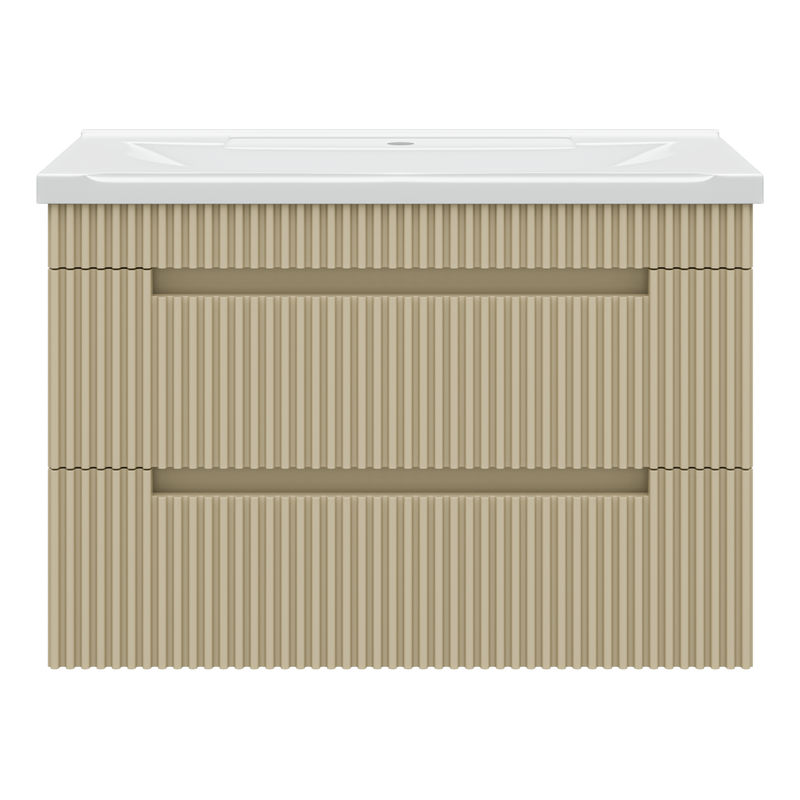 Тумба под раковину Brevita Ariana 80 подвесная с 2 ящ. / ARI-01080-03062Я капучино