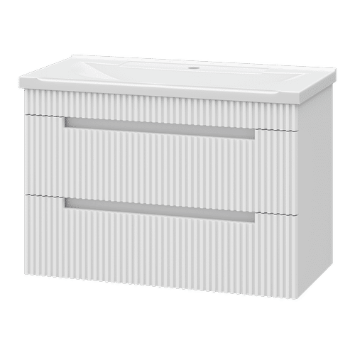 Тумба под раковину Brevita Ariana 80 подвесная с 2 ящ. / ARI-01080-0742Я белая эмаль