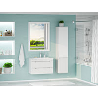 Тумба под раковину Brevita Ariana 80 подвесная с 2 ящ. / ARI-01080-0742Я белая эмаль — 6