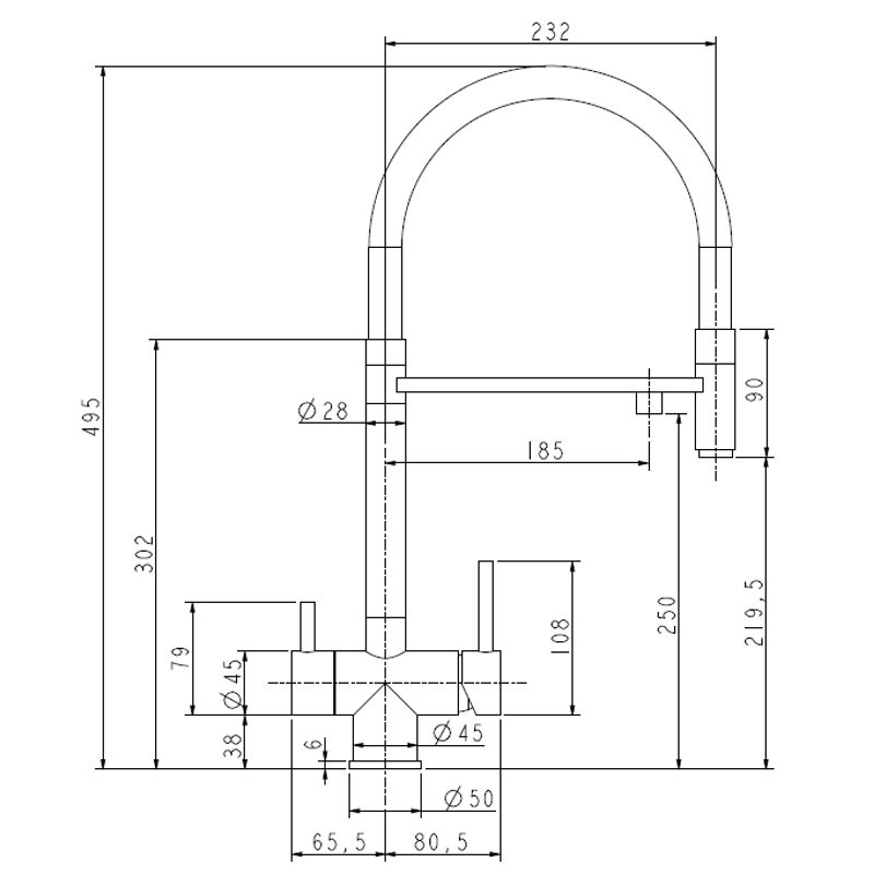 Смеситель для кухни ZorG ASGARD PREMIUM PVD Gold
