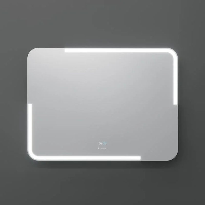 Зеркало Laparet Atlas 80х60 влагостойкое, подсветка, диммер и антизапотевание