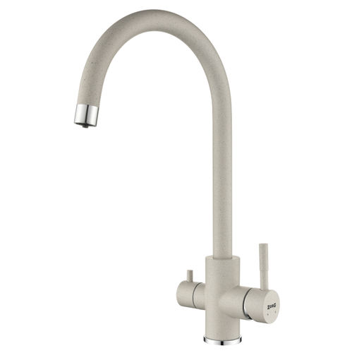 Смеситель для кухни ZorG ATLAS серый жемчуг