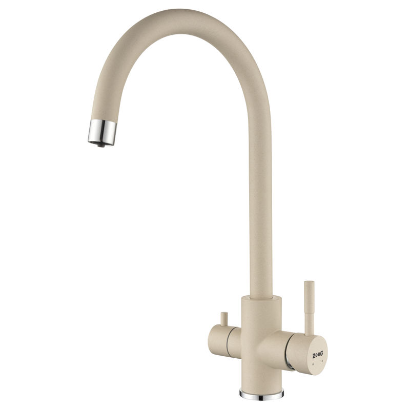 Смеситель для кухни ZorG ATLAS слоновая кость