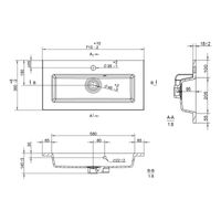 Раковина Brevita Avila 70 см B-AVI070-01 белый — 3
