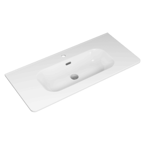 Раковина Brevita Onda 100 см B-OND100-01 белый