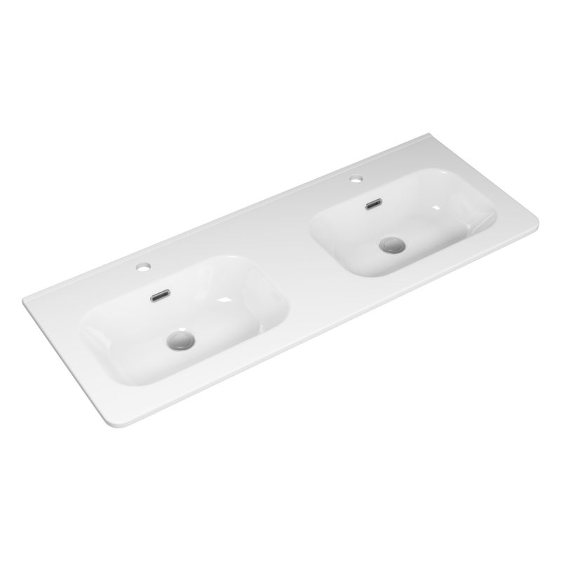 Раковина Brevita Onda 120 2 чаши B-OND120-02 белый