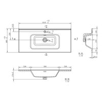 Раковина Brevita Rubi 100 B-RUB100-01 белая — 3