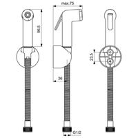 Гигиенический набор Ideal Standard Idealspray Eco хром — 2