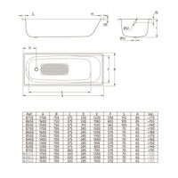 Стальная ванна BLB Europa 2,21 B40E12001 / S30000912000000 140×70 — 3
